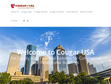 Tablet Screenshot of cougarusa.com